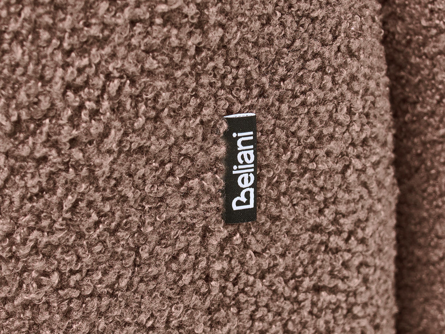 Sofa Bed 3 Seater VAXHOLM Boucle Brown With Storage