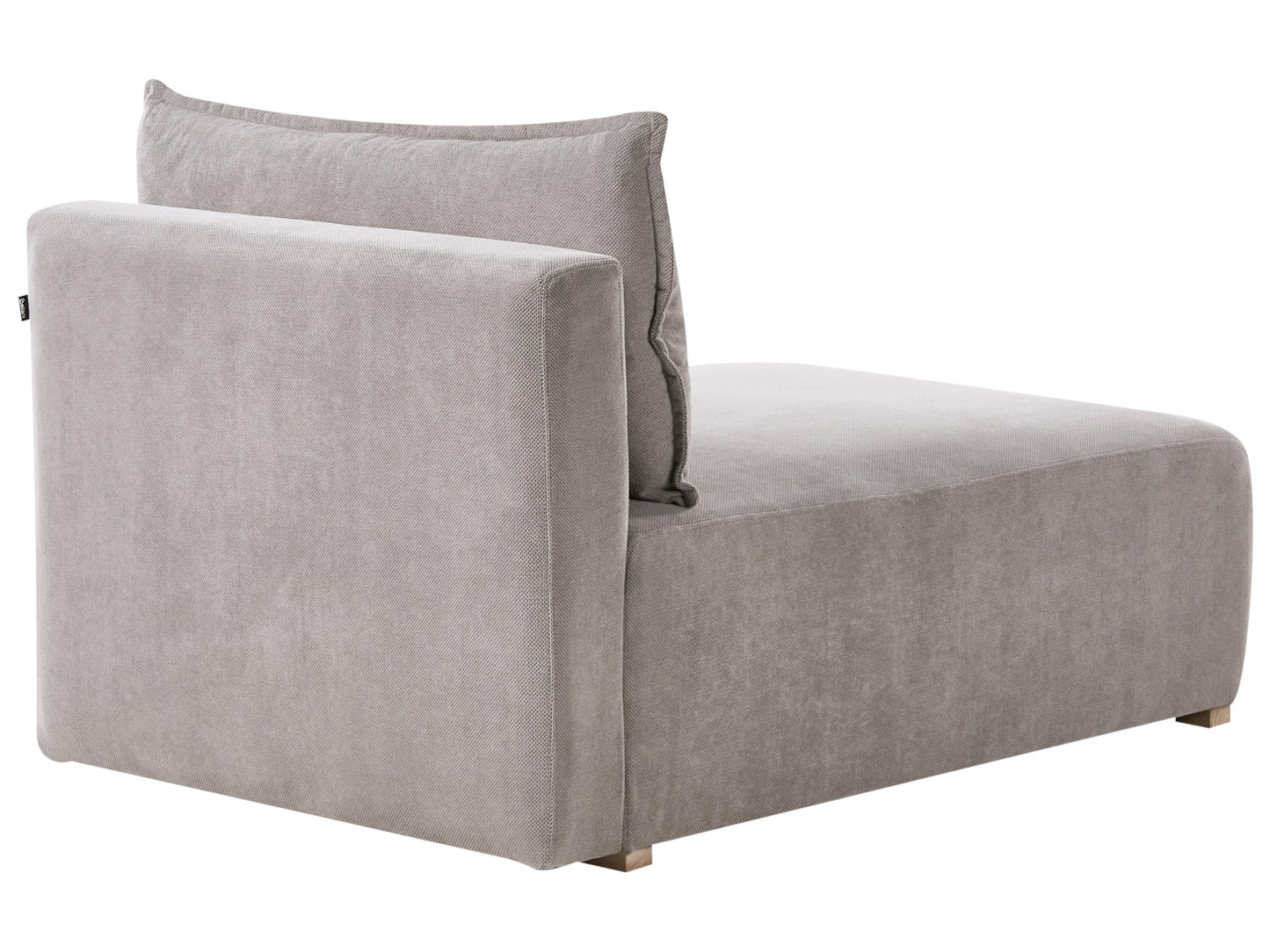 Modular Corner Sofa NERBO Fabric Grey Right Hand