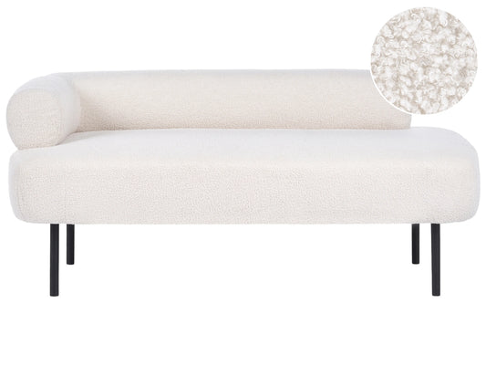  Left-Hand Chaise Lounge MIRMANDE Boucle Off-White