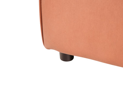  1-Seat Section BRANDE Faux Leather Golden Brown