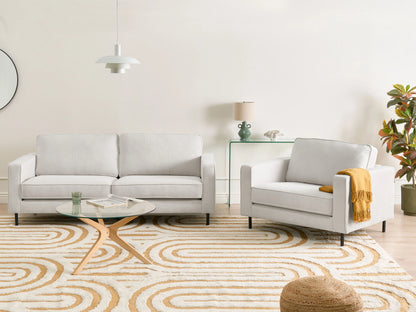  Sofa 3 Seater SAVALEN Fabric Off-White