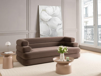  Sofa 2 Seater HELLE Velvet Dark Brown