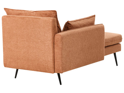  Right-Hand Chaise Lounge YERRES Fabric Orange