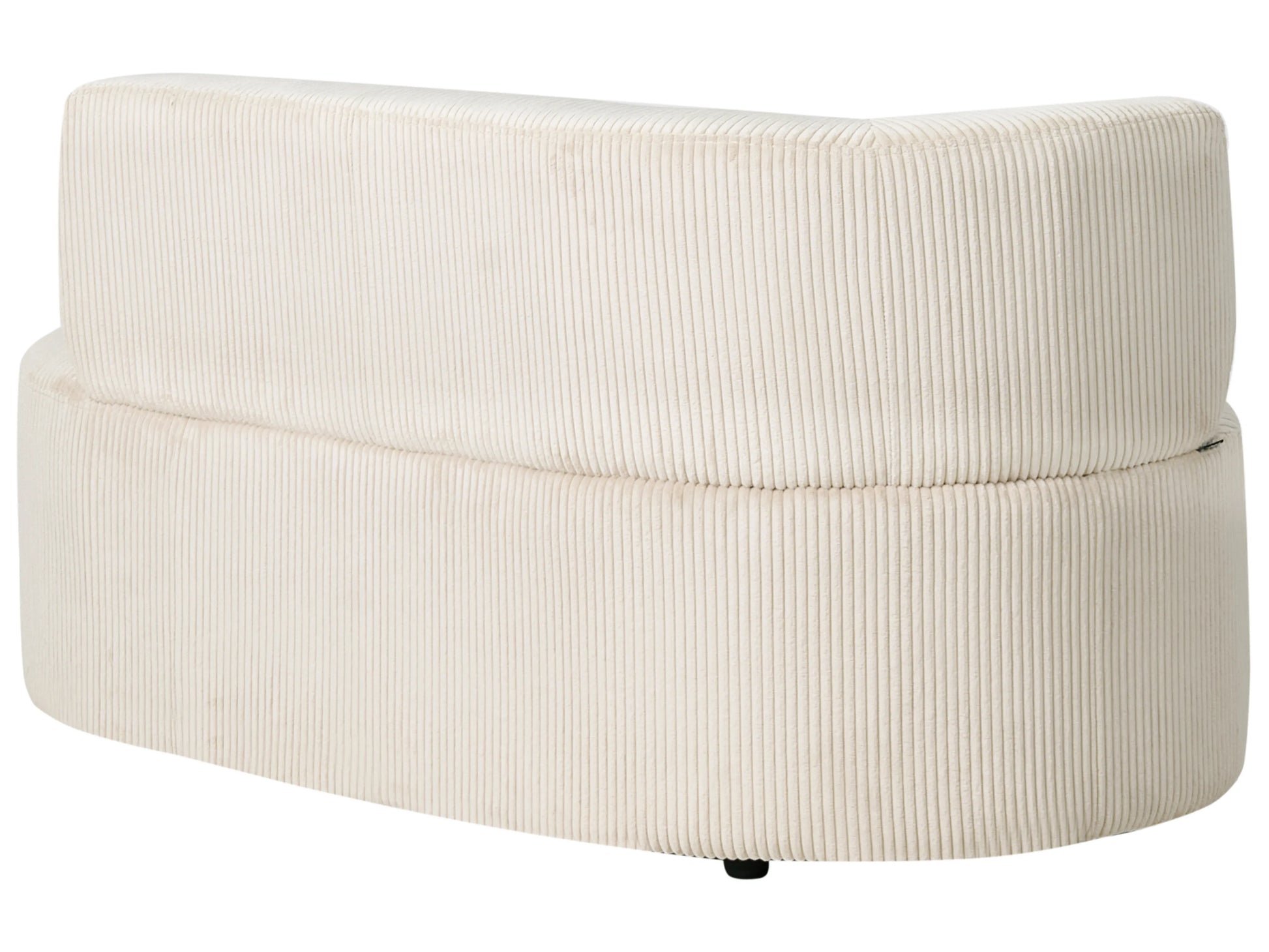  Left-Hand Chaise Lounge VANVEY Corduroy Light Beige