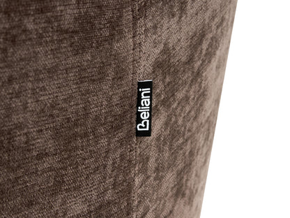  Living Room Set 3 Seater EIBY Chenille Dark Brown