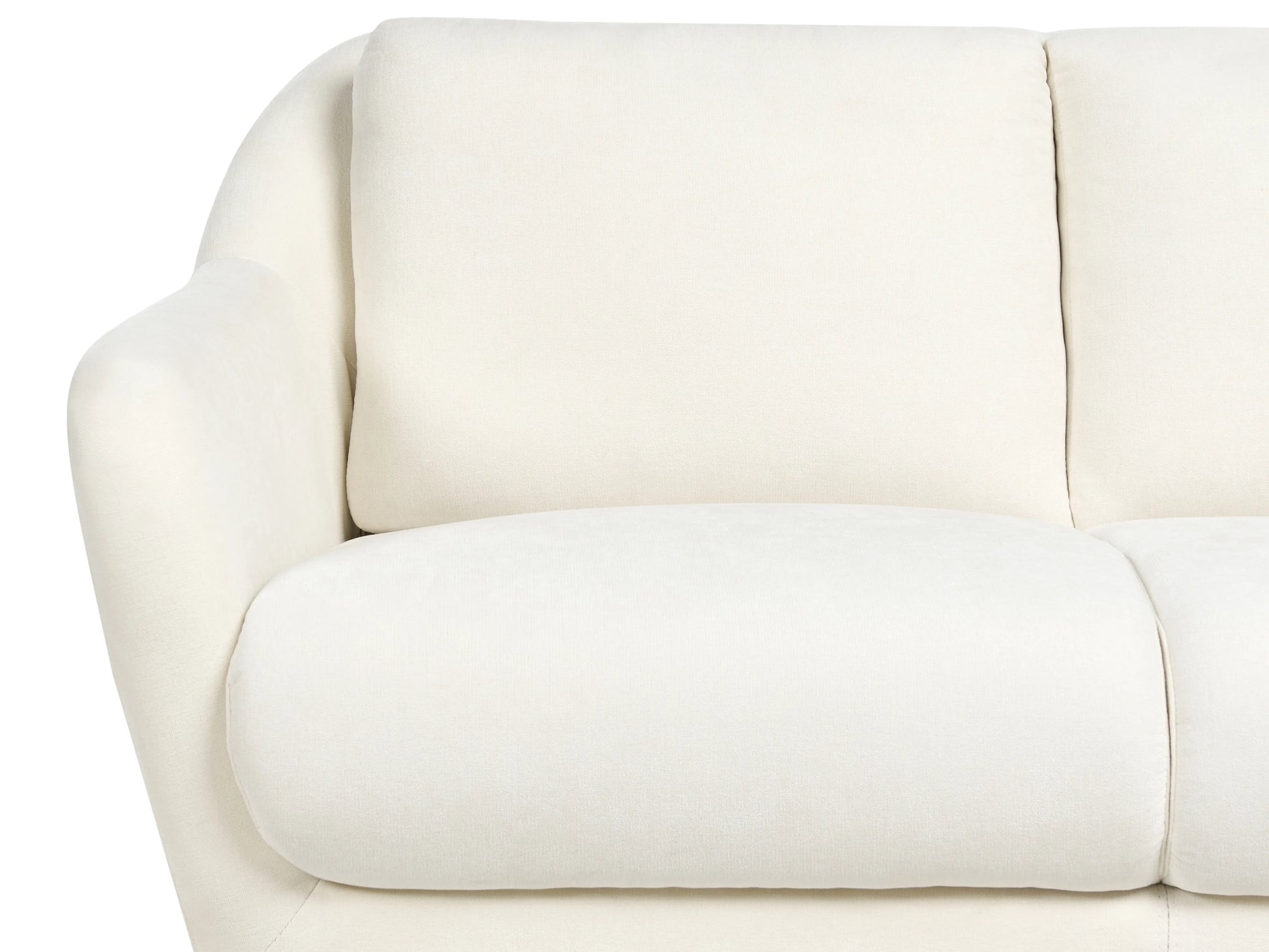  Living Room Set 3 Seater EIBY Chenille White