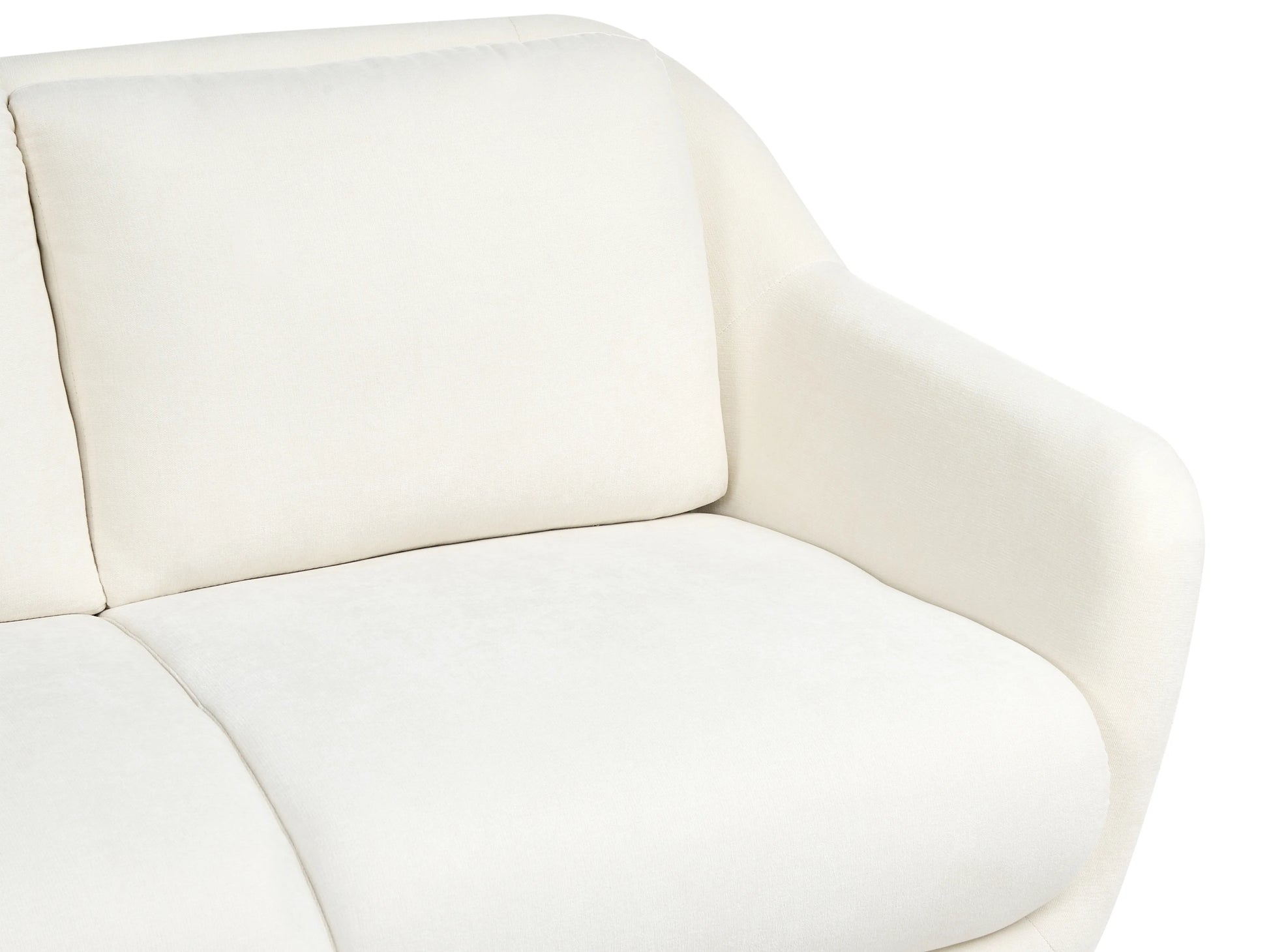  Living Room Set 3 Seater EIBY Chenille White