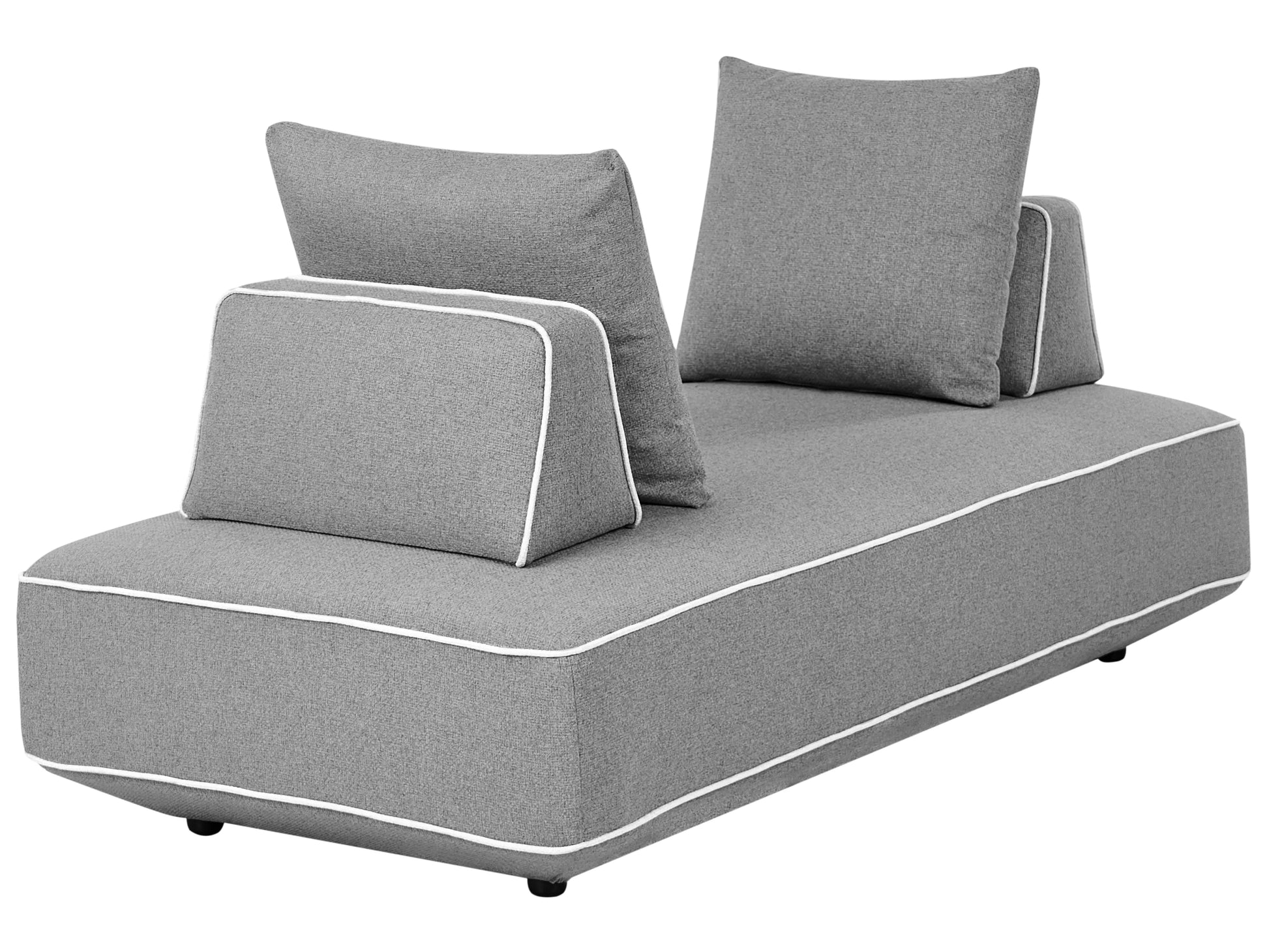  Chaise Longue SEILLANS Fabric Grey