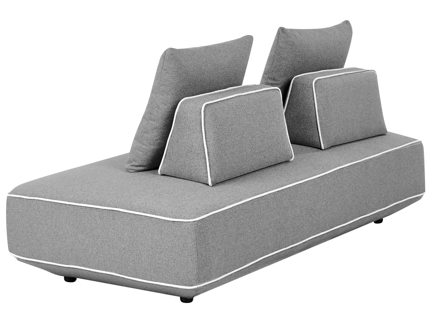  Chaise Longue SEILLANS Fabric Grey