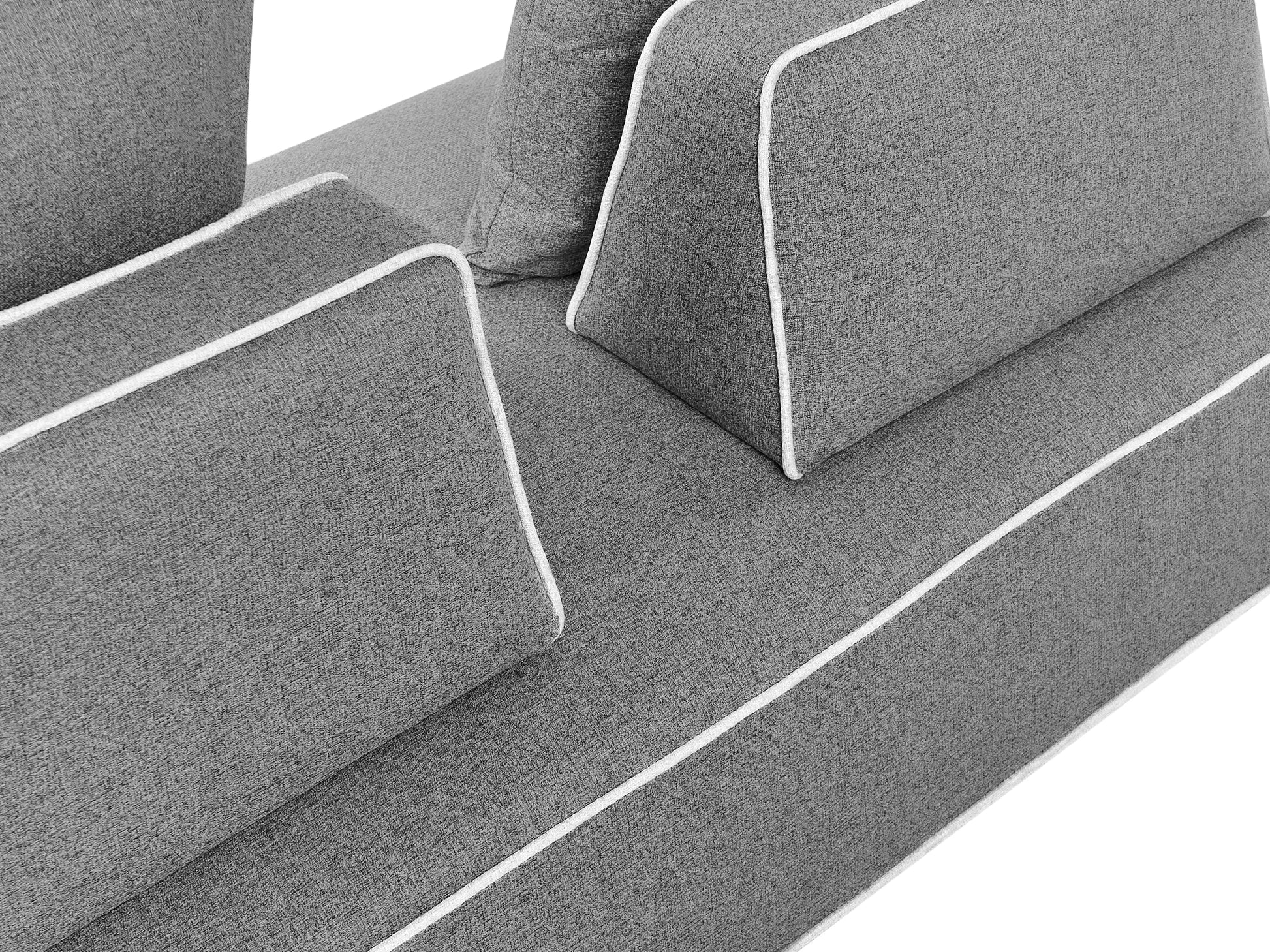 Chaise Longue SEILLANS Fabric Grey