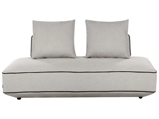  Chaise Longue SEILLANS Fabric Light Grey