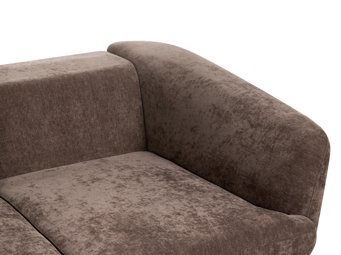  Sofa 2 Seater KJAER Chenille Dark Brown