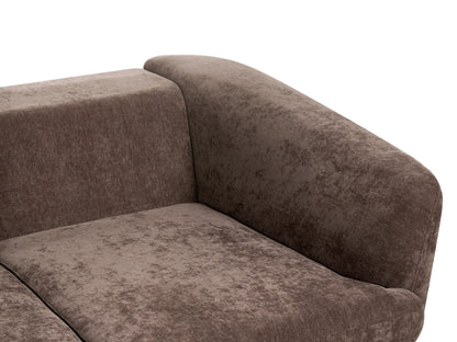  Sofa 2 Seater KJAER Chenille Dark Brown