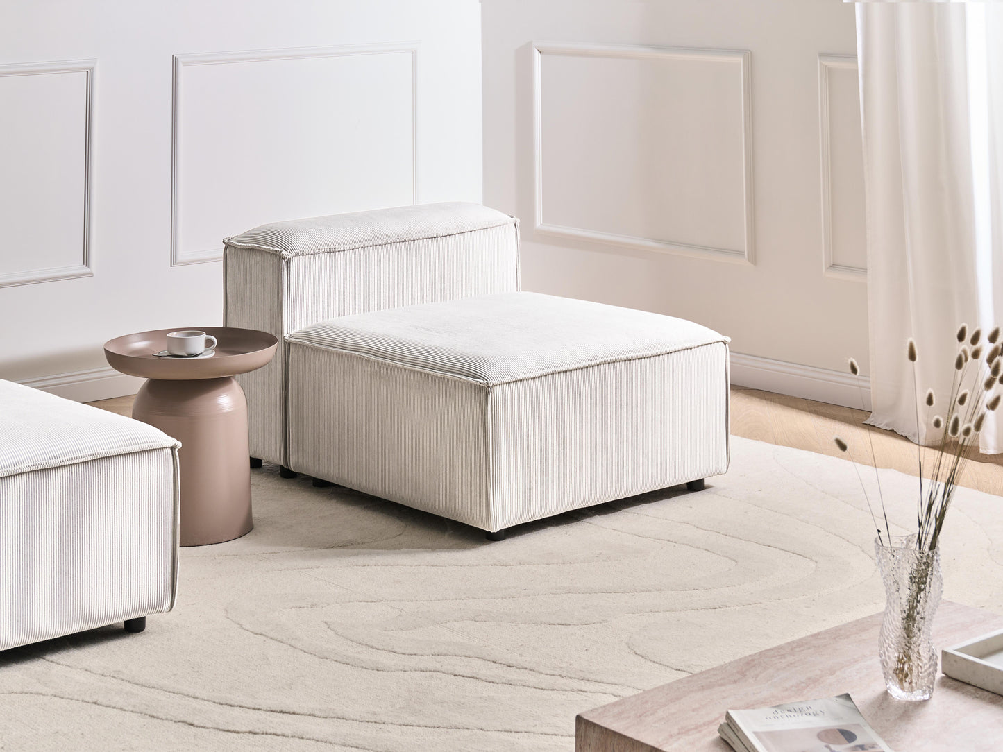  1-Seat Section ARDAL Corduroy Off-White