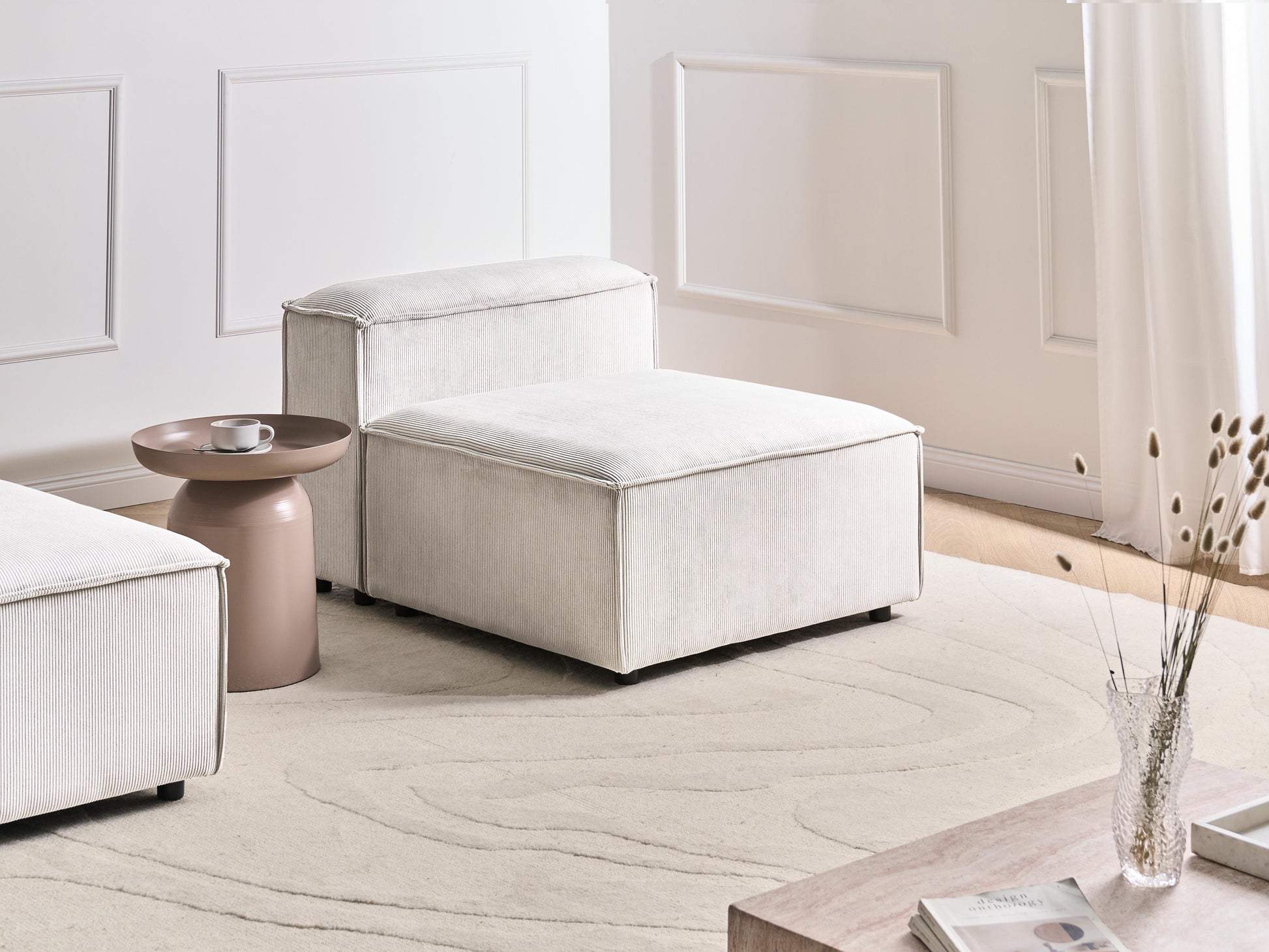  1-Seat Section ARDAL Corduroy Off-White
