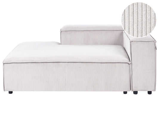  Chaise Lounge ARDAL Corduroy Off-White Right Hand