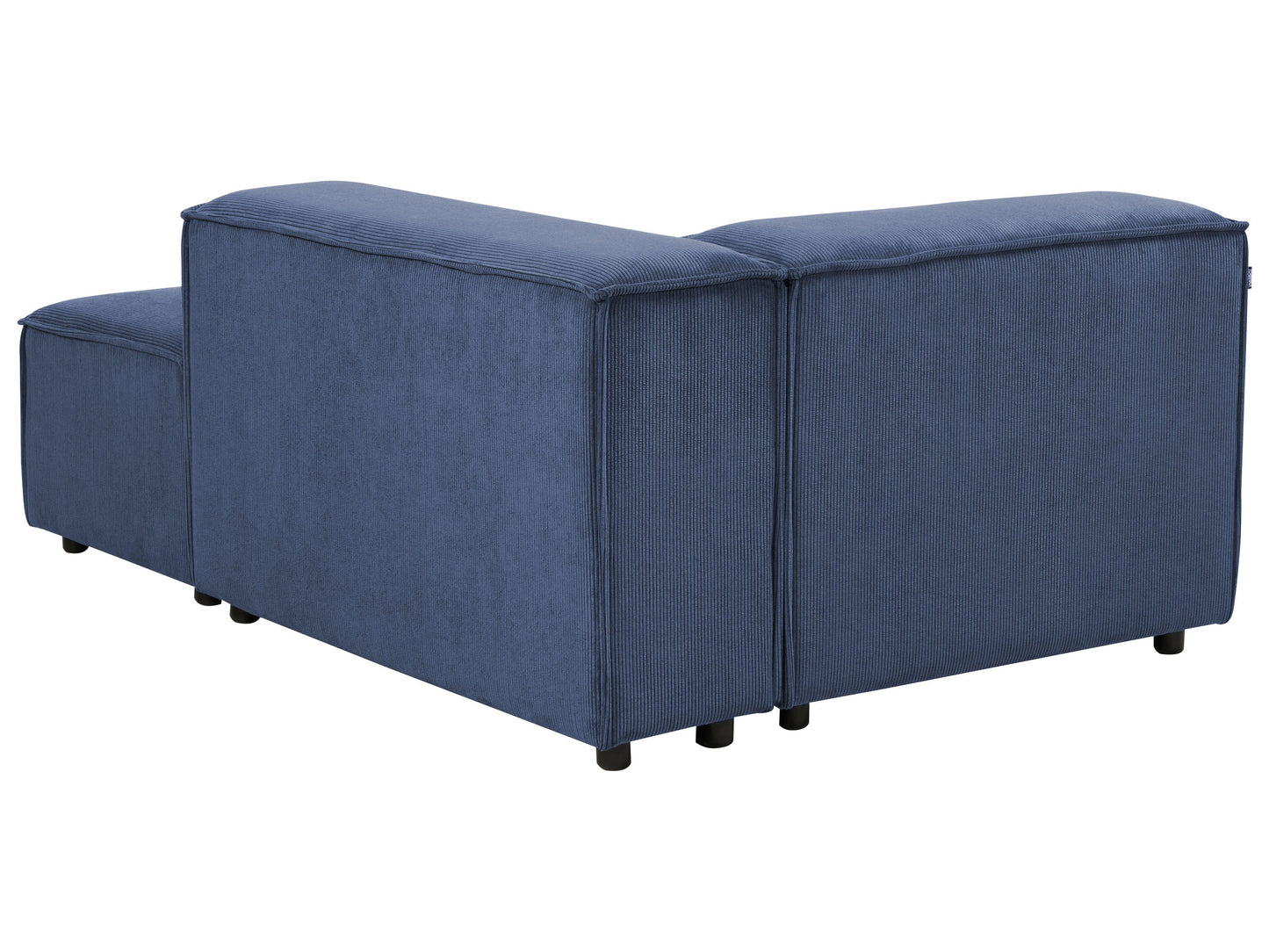  Left-Hand Chaise Lounge ARDAL Corduroy Dark Blue