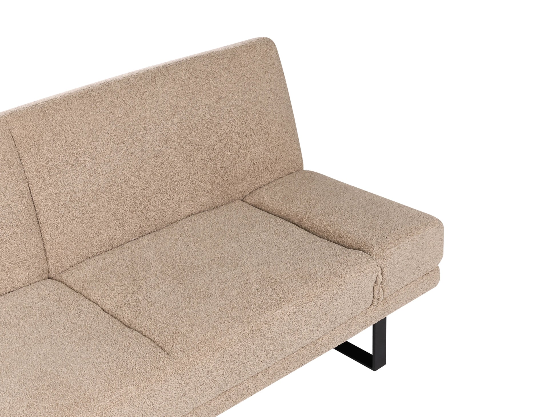  Sofa Bed 2 Seater YORK Boucle Sand Beige
