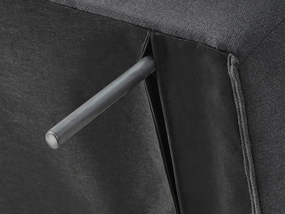  Sofa Bed 2 Seater KALFAFEL Fabric Black