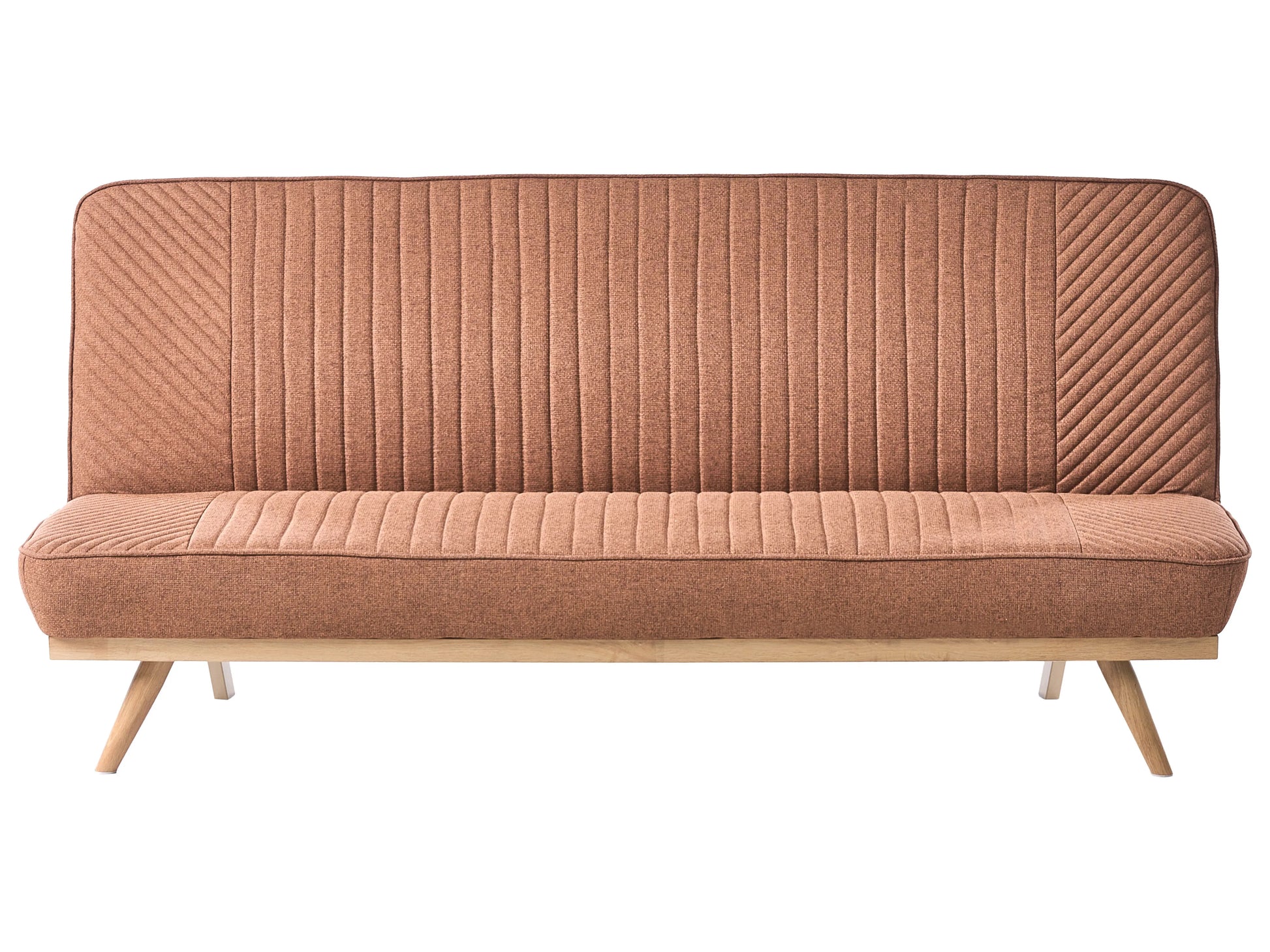 Sofa Bed 2 Seater KALFAFEL Fabric Golden Brown