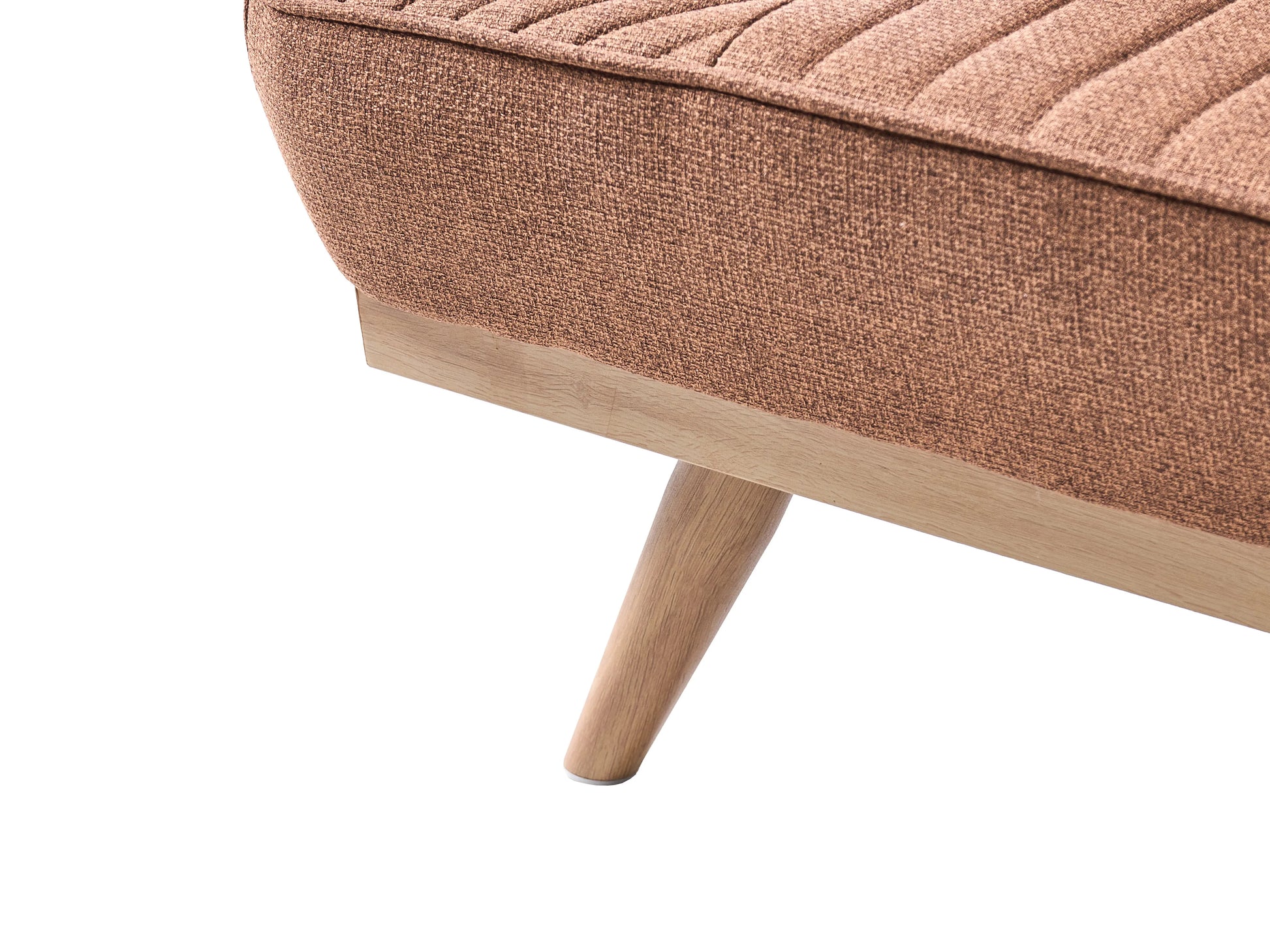  Sofa Bed 2 Seater KALFAFEL Fabric Golden Brown