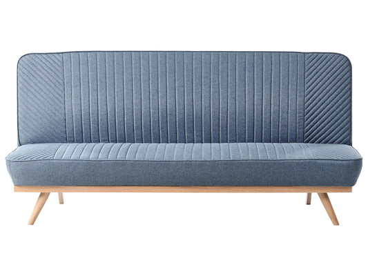  Sofa Bed 2 Seater KALFAFEL Fabric Blue