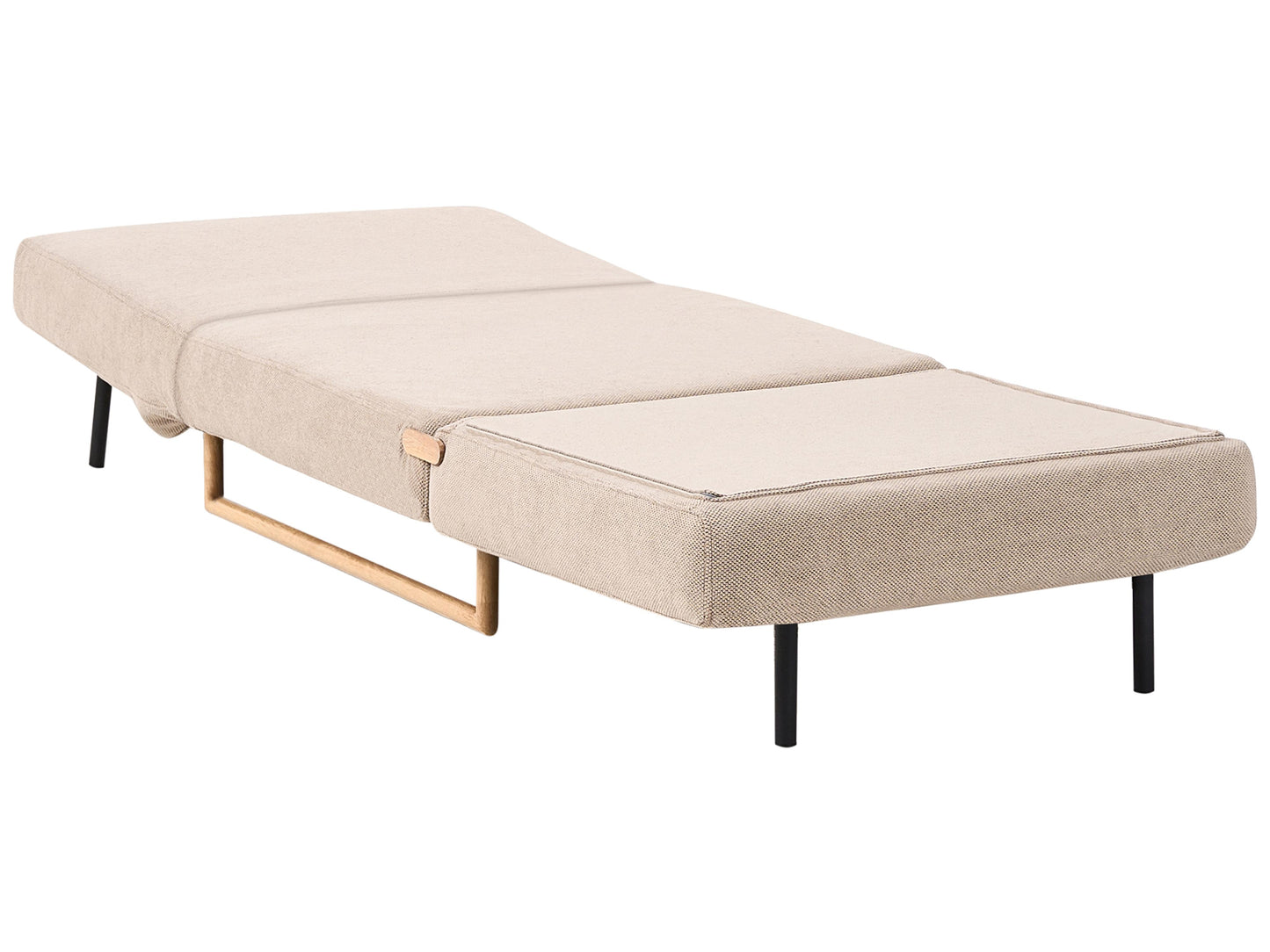  Single Sofa Bed JERSLEV Fabric Light Brown