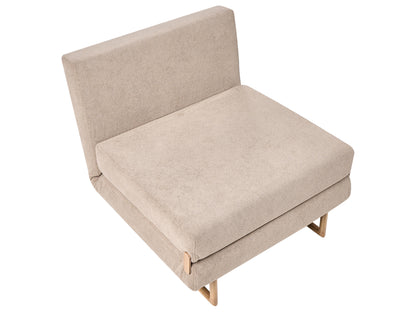  Single Sofa Bed JERSLEV Fabric Light Brown