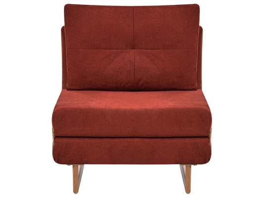  Single Sofa Bed JERSLEV Fabric Red