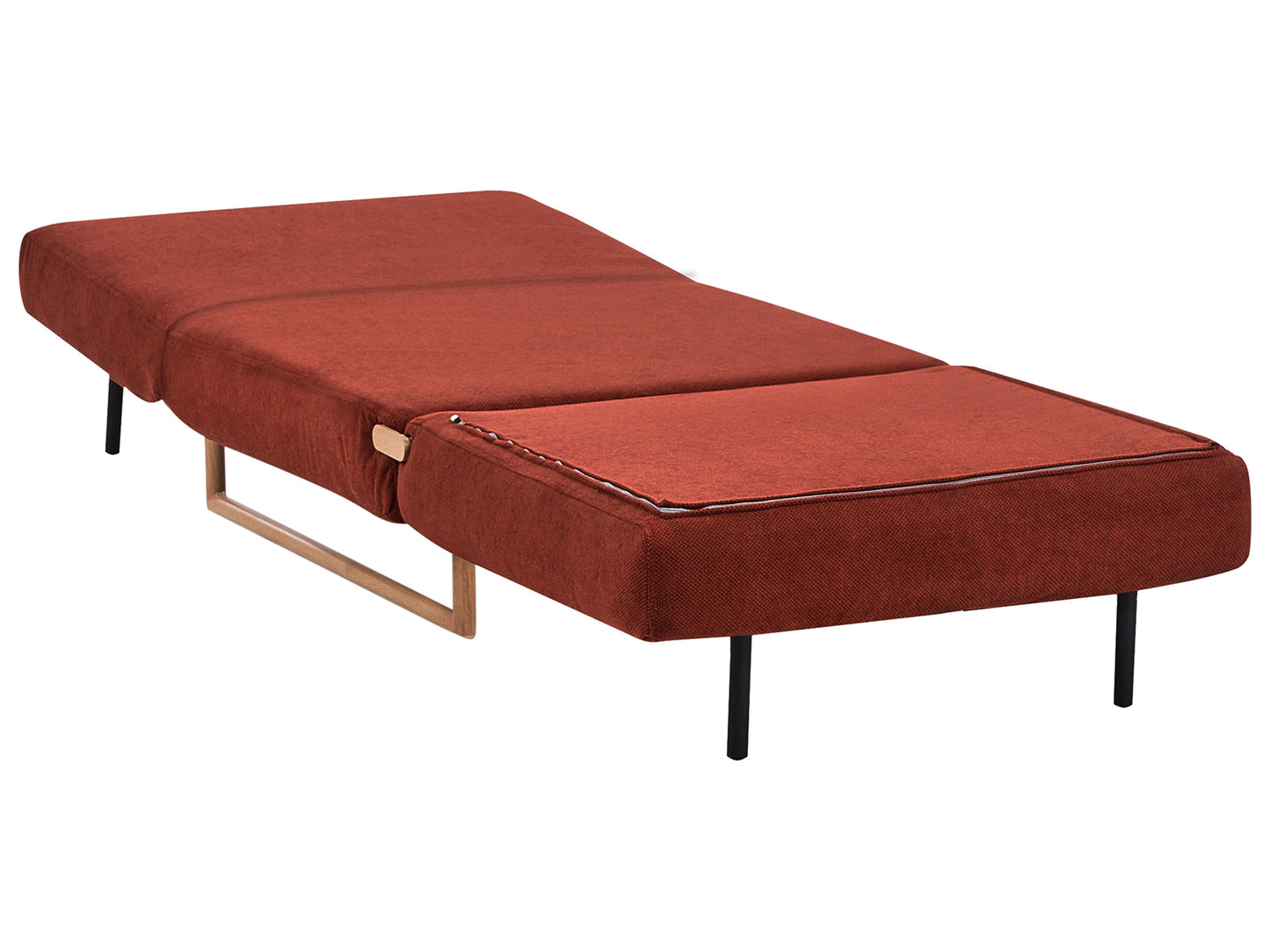 Single Sofa Bed JERSLEV Fabric Red