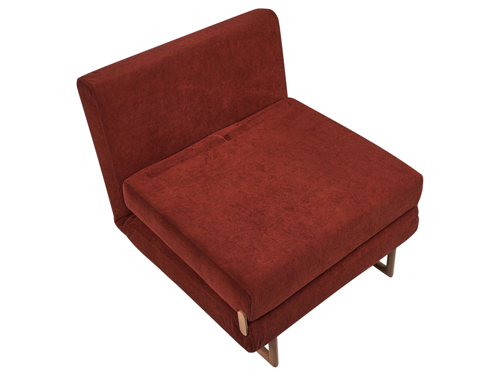  Single Sofa Bed JERSLEV Fabric Red