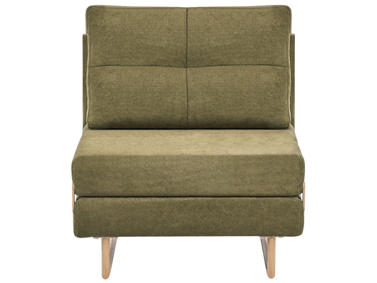  Single Sofa Bed JERSLEV Fabric Green