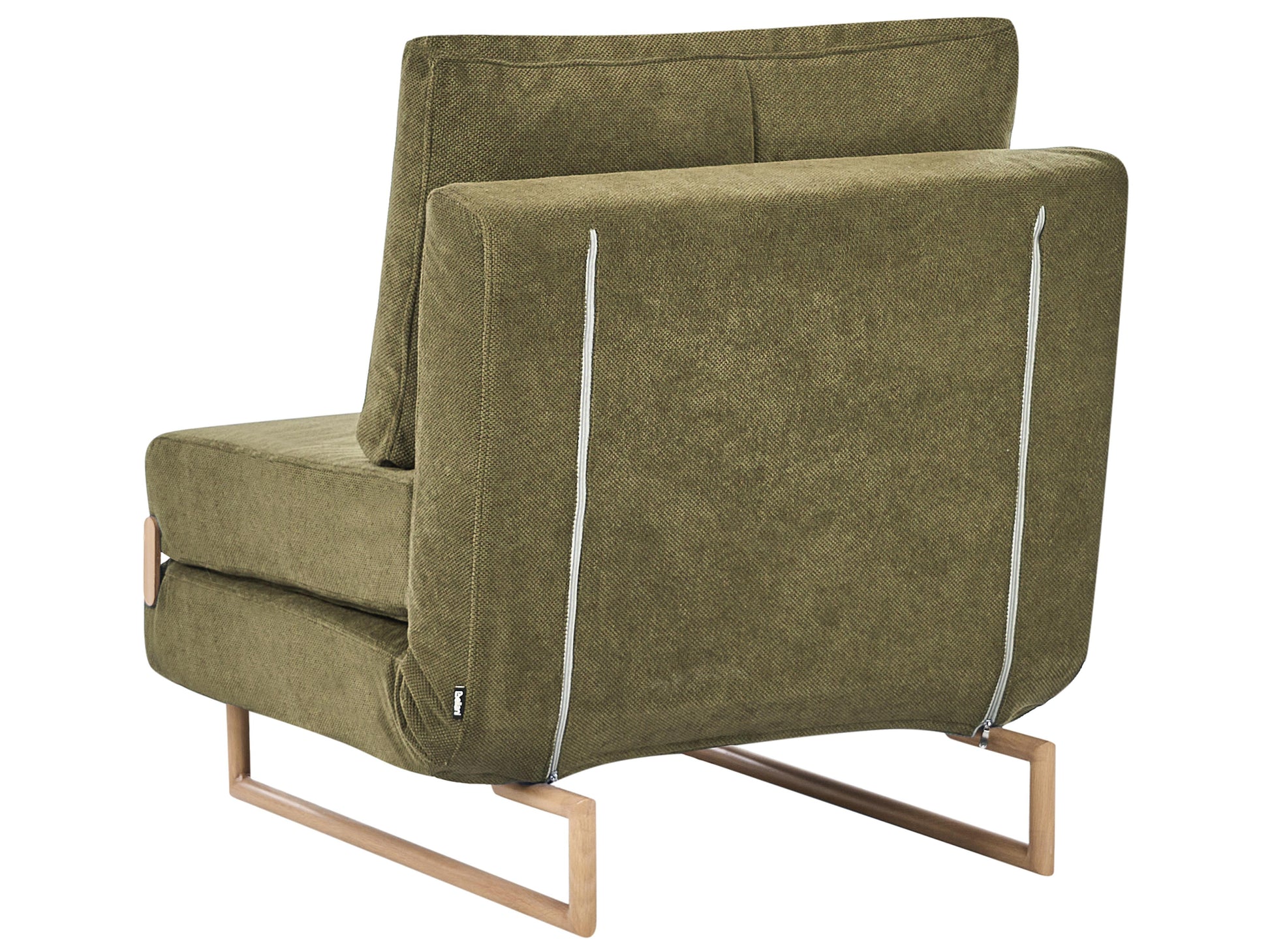  Single Sofa Bed JERSLEV Fabric Green