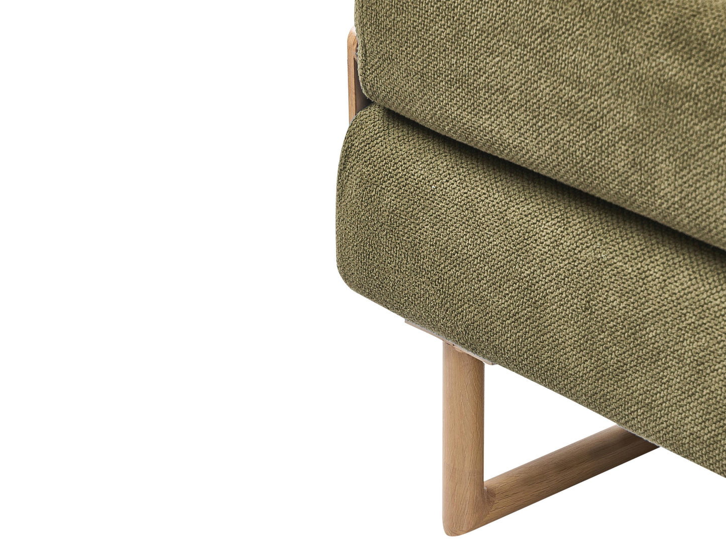  Single Sofa Bed JERSLEV Fabric Green