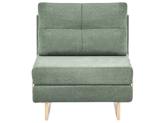  Single Sofa Bed JERSLEV Fabric Light Green