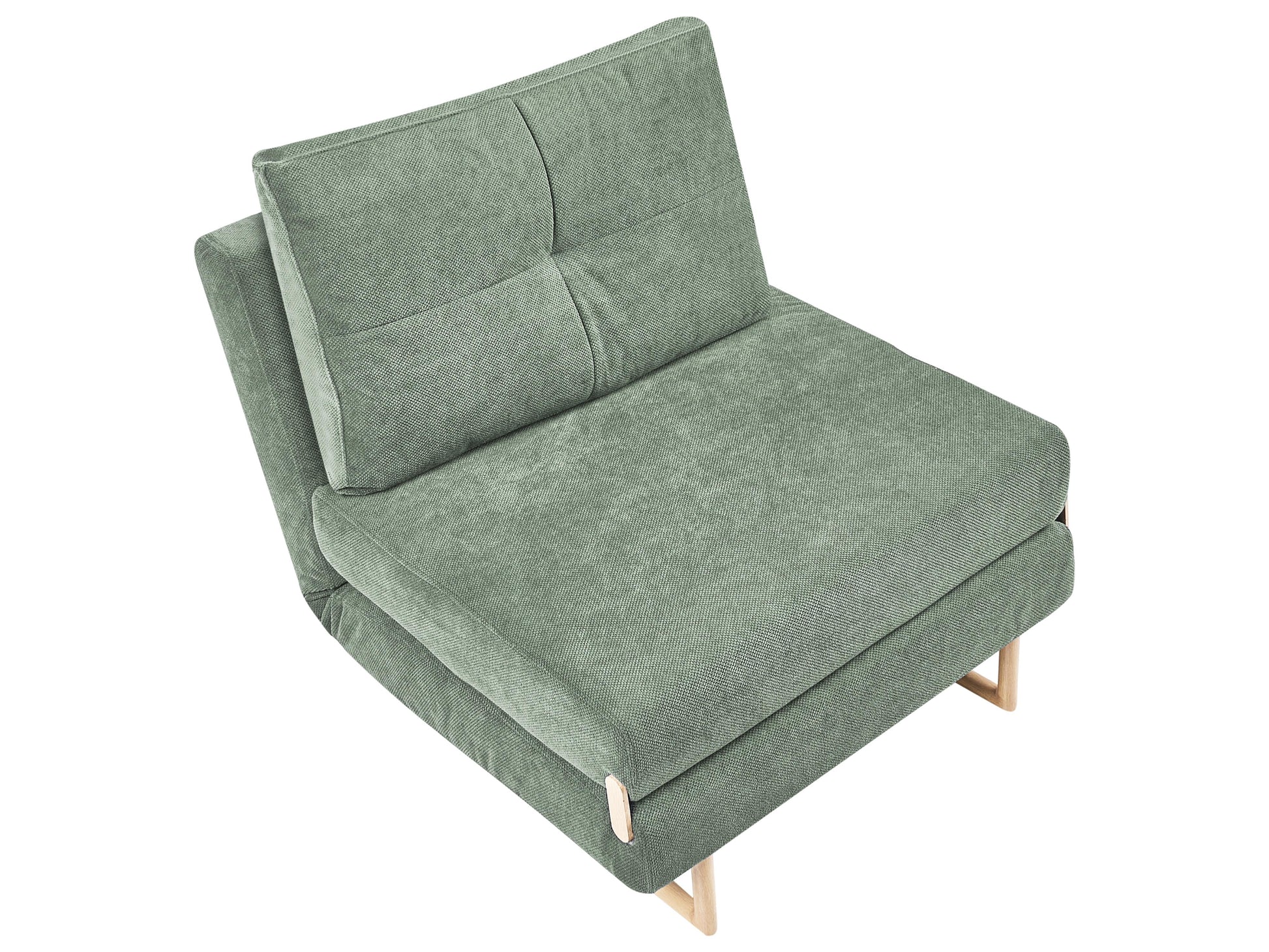  Single Sofa Bed JERSLEV Fabric Light Green