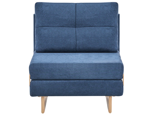 Single Sofa Bed JERSLEV Fabric Blue