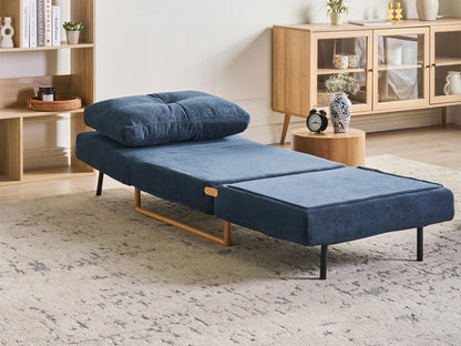  Single Sofa Bed JERSLEV Fabric Blue