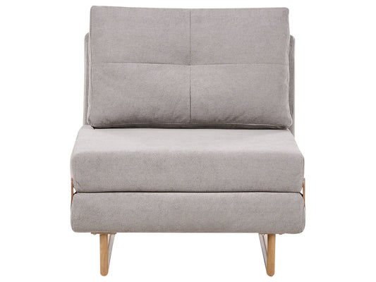  Single Sofa Bed JERSLEV Fabric Grey