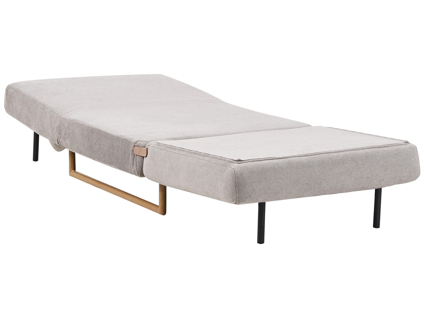  Single Sofa Bed JERSLEV Fabric Grey