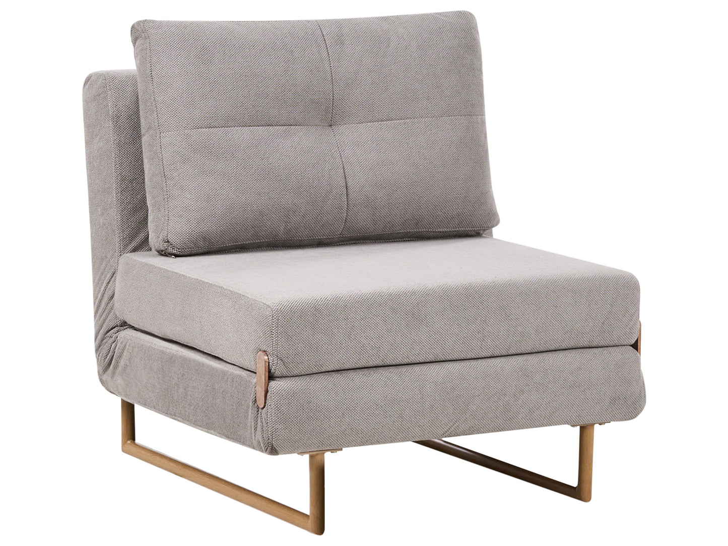  Single Sofa Bed JERSLEV Fabric Grey