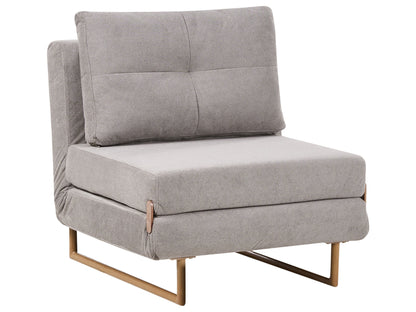  Single Sofa Bed JERSLEV Fabric Grey