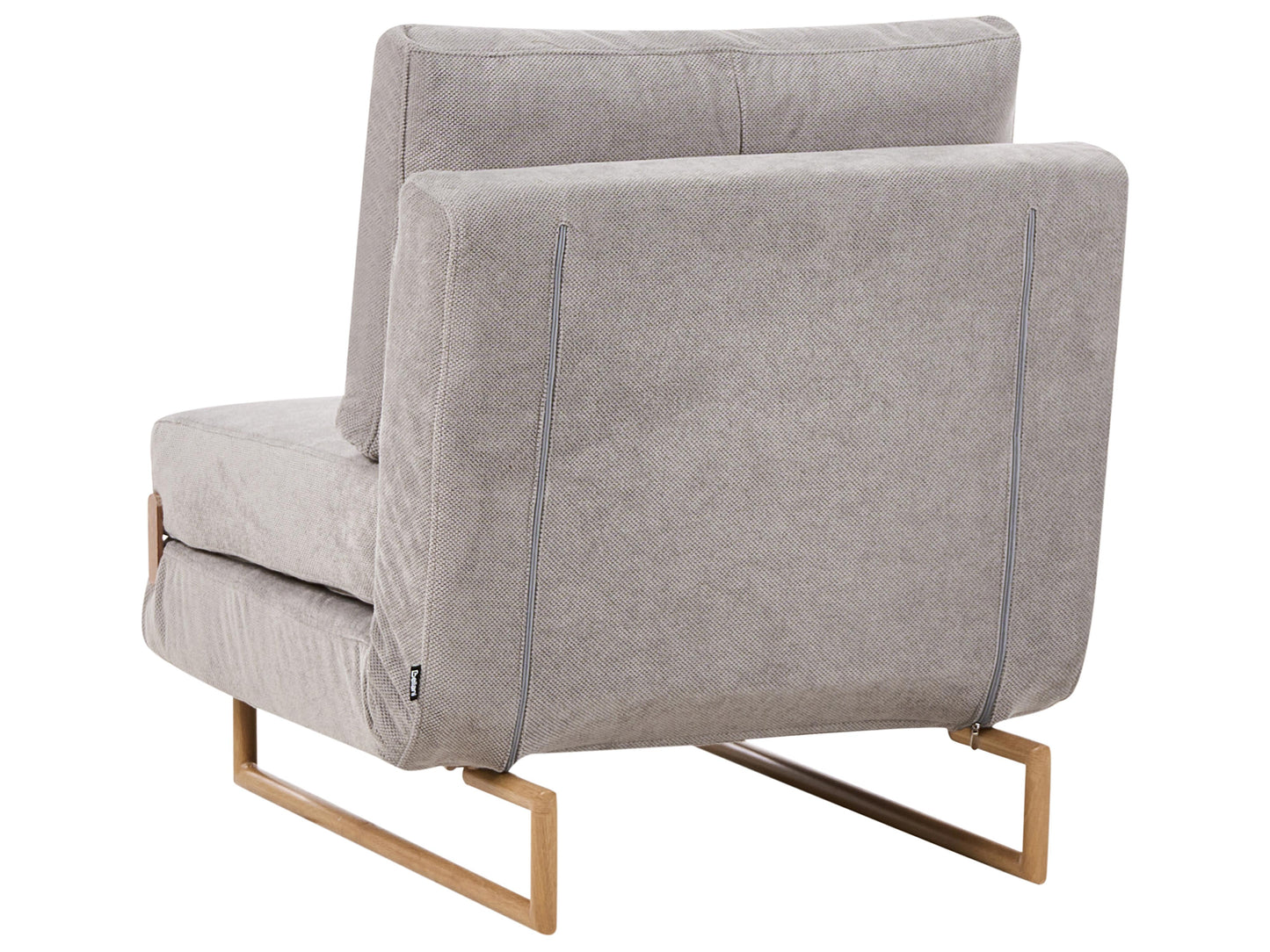  Single Sofa Bed JERSLEV Fabric Grey