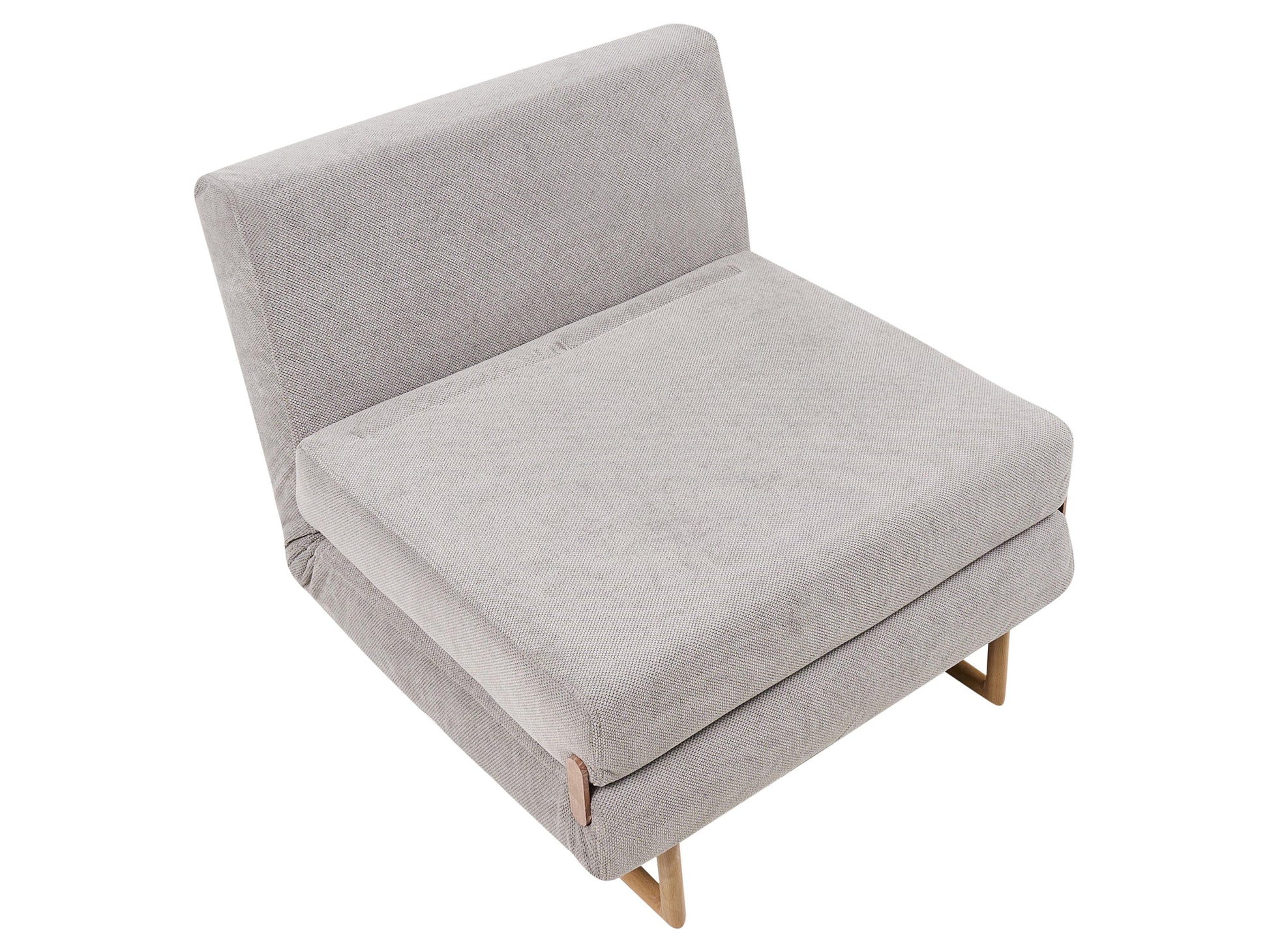  Single Sofa Bed JERSLEV Fabric Grey