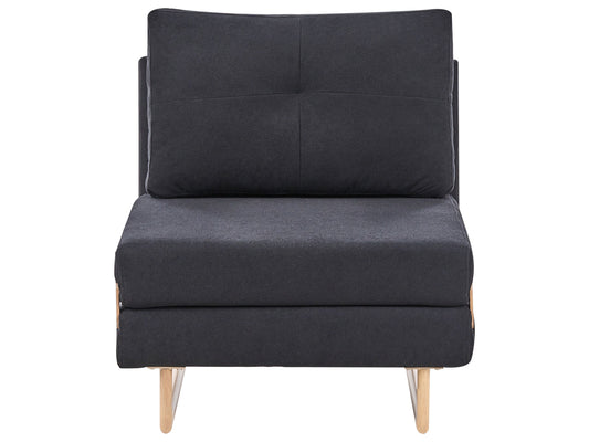  Single Sofa Bed JERSLEV Fabric Black