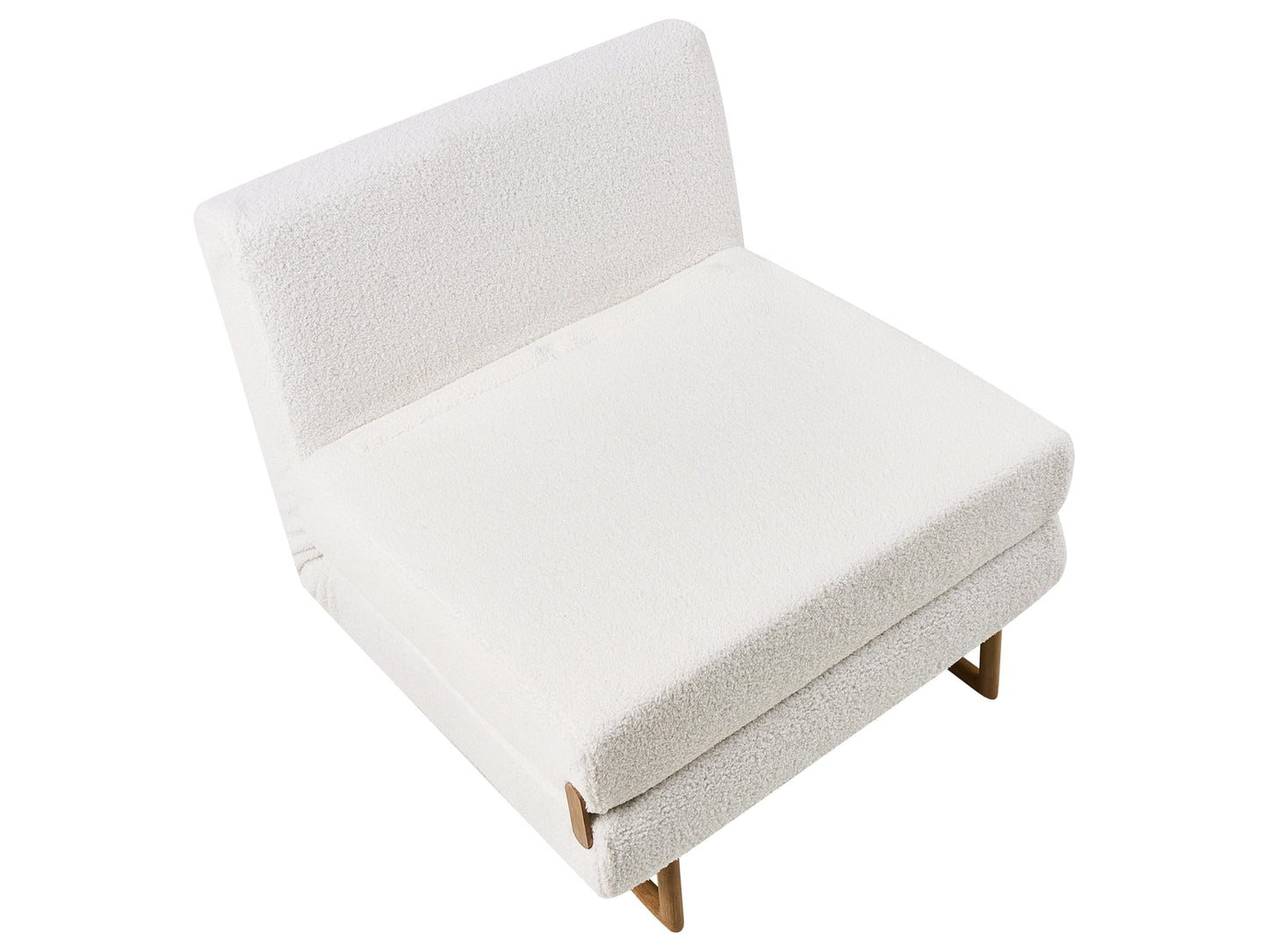  Single Sofa Bed JERSLEV Boucle Off-White