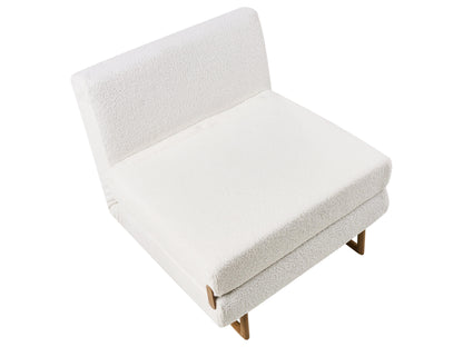  Single Sofa Bed JERSLEV Boucle Off-White