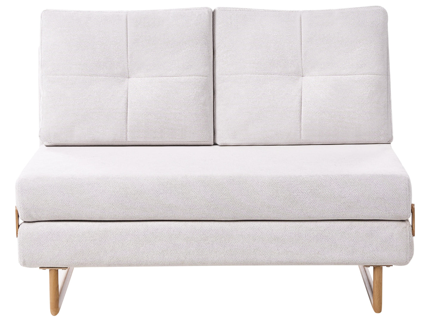  Sofa Bed 2 Seater JERSLEV Fabric Off-White