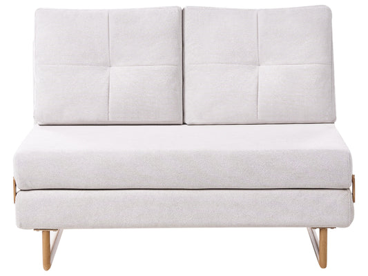  Sofa Bed 2 Seater JERSLEV Fabric Off-White
