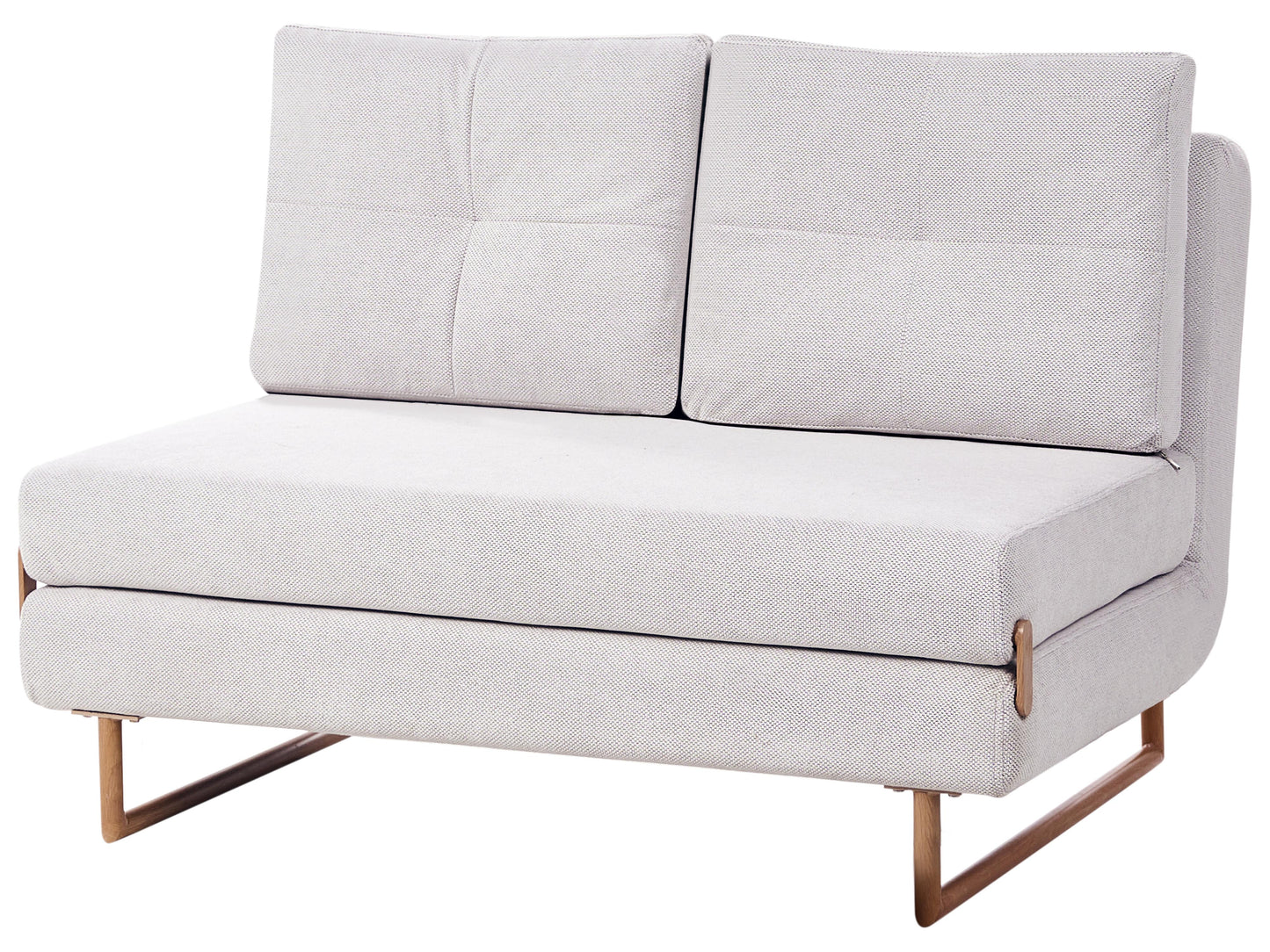  Sofa Bed 2 Seater JERSLEV Fabric Off-White